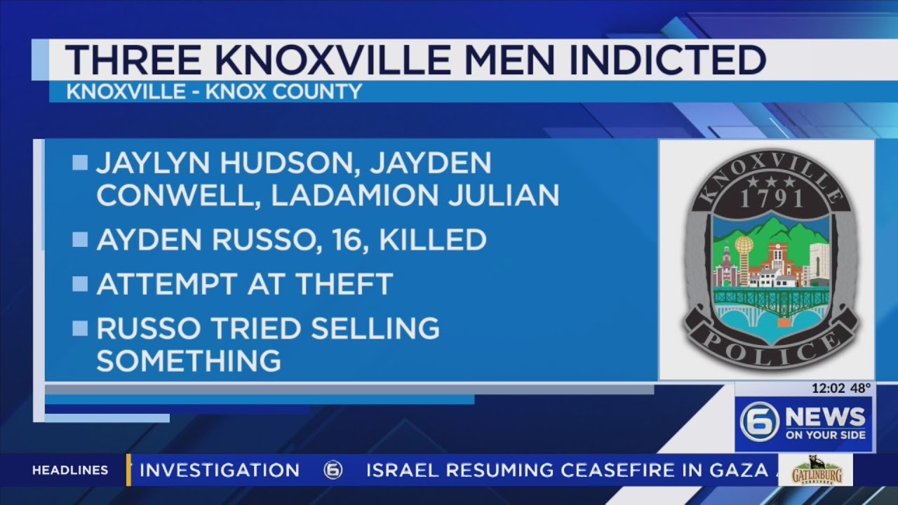 Three Knoxville men indicted in murder of teen - YouTube