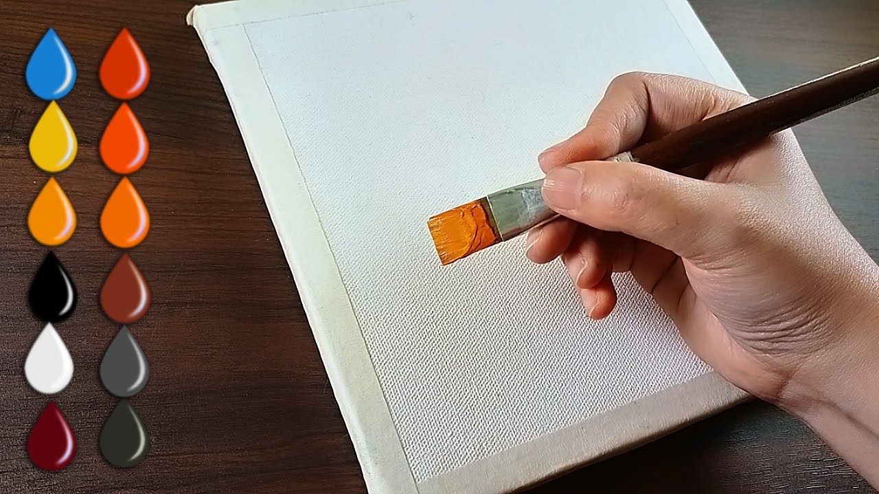 How To Paint Beauty Of Sunset Scenery Acrylic Painting For Maxresdefault