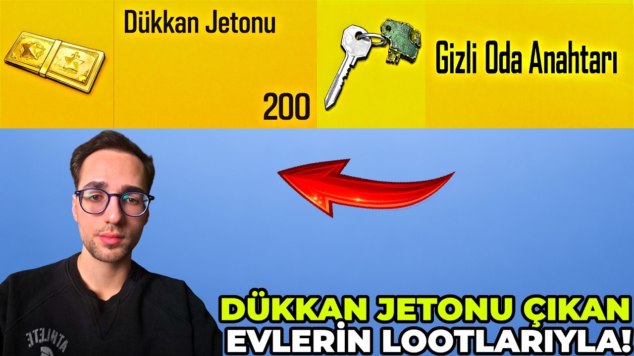 DÜKKAN JETONU ÇIKAN EVLERİN LOOTLARIYLA WIN ALMAK ! PUBG MOBILE