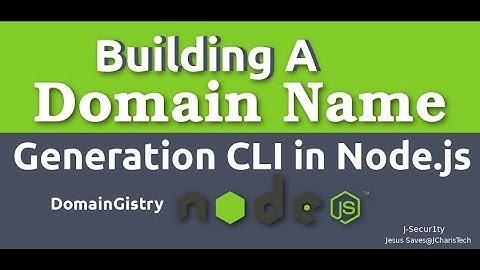 Building Domain Name Generation CLI  with NodeJS [ DomainGistry]