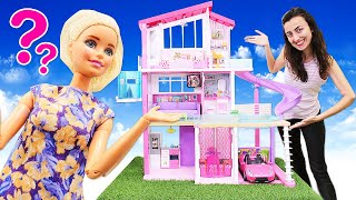 Barbie oyunları.  Sevcan ve Barbie DREAM HOUSE  kutu açılışı. Kız oyunları Resimi