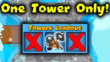 Bloons TD Battles, but I can only use *ONE* tower!
