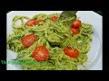 How to make Creamy Avocado pesto with Zoodles (Low-carb spiralized recipe)