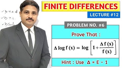 FINITE DIFFERENCES LECTURE 12 (SOLVED PROBLEM 6)