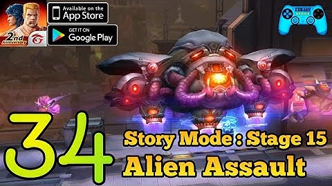 Garena Contra Returns | Story Mode | Stage 15 : Alien Assault | Android/iOS Walkthrough Gameplay