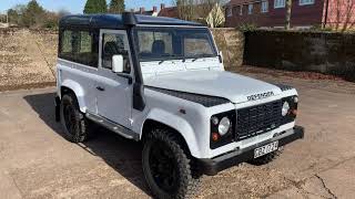 land rover defender 90 galvanised chassis  for sale walkaround + engine running