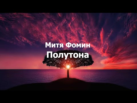 Митя Фомин – Полутона текст (Lyrics)