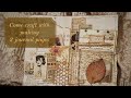 Junk journal pages come craft with me timelapse