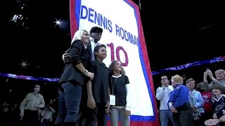 Dennis Rodman FULL Jersey Retirement Ceremony | Detroit Pistons