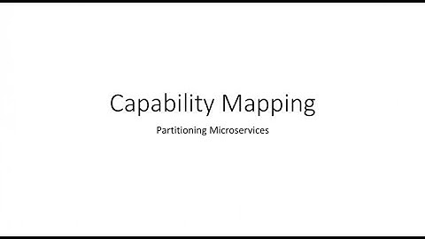 Capability Mapping - Ian Cooper