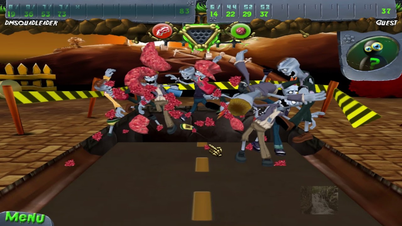 Just A Game Of Fun In Zombie Bowl O Rama Match 1