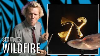Sub Focus - Wildfire | Office Drummer [First Time Hearing]