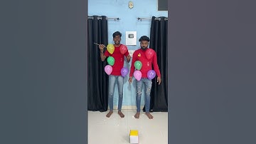 Roll Dice 🎲 With Multi Colour Pop Balloon Challenge #shorts