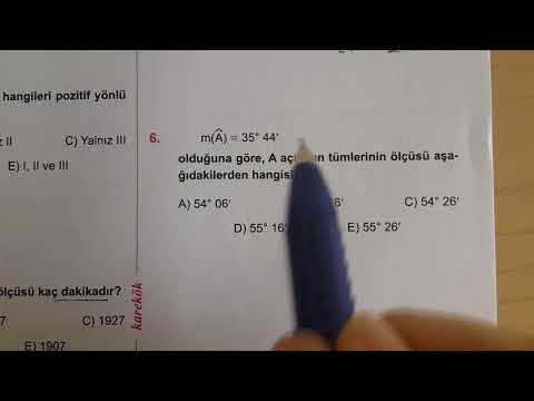 Karekök YKS(LYS)Matematik TRİGONOMETRİ Test 1 Anlatımlı Çözümleri