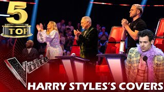 TOP 5 HARRY STYLES'S COVERS ON THE VOICE | BEST AUDITIONS
