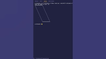 c++ program to print hollow mirrored rhombus star pattern using class | PWOS #shorts