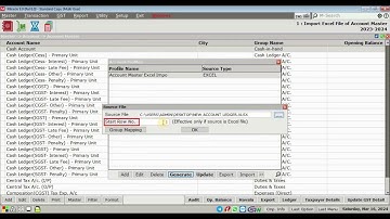 Miracle Accounting Software  Import Party Account Details from Excel 1080p