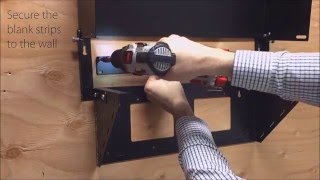 NavePoint Wall Mount TV Bracket Tilt Swivel 17 – 37 Inches Wirewerks 4U Vertical Wall Mount - Installation Video