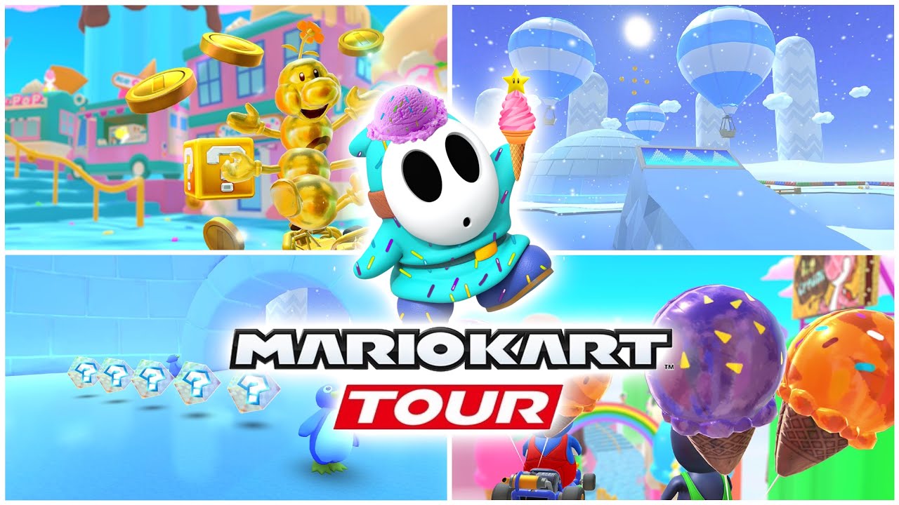 Mario Kart Tour on X: The Ocean Tour is wrapping up in #MarioKartTour.  Next up is the Sundae Tour featuring the course Sky-High Sundae! Towering  ice-cream cones and parfaits await!  /