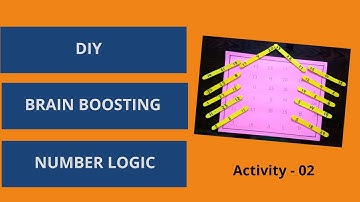 DIY Brain Boosting Number Logic Activity - 03 | Enhance Number Recognition | Improve Concentration
