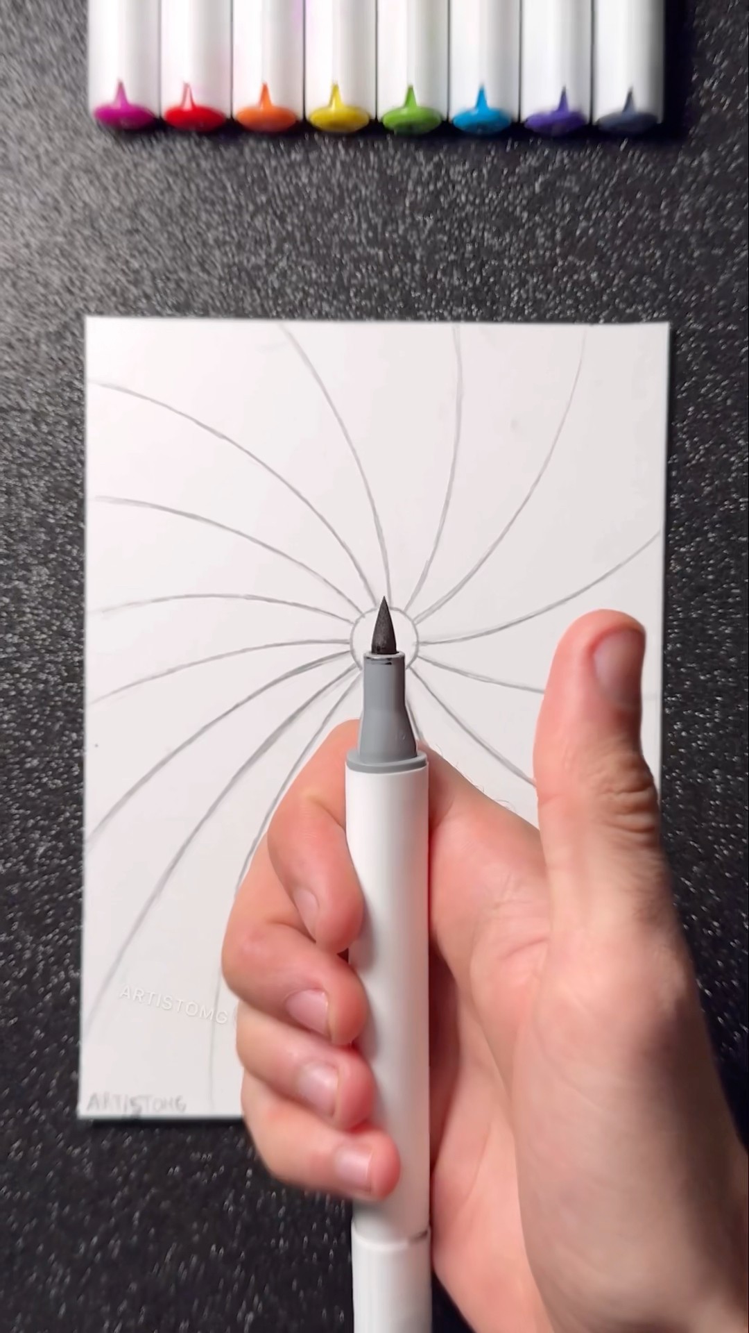 Beautiful Art Drawing with Alcohol Markers! ?✨? #artistomg #art #artsupplies