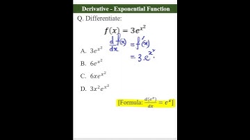 Derivative - Exponential Function #shorts #maths #differentiation #exponential #derivatives
