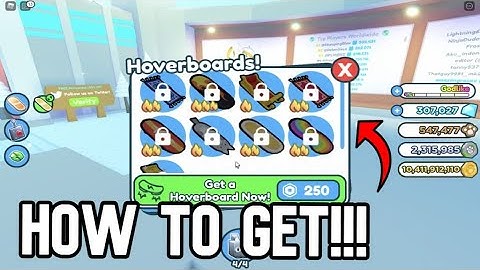 How to get all Hoverboards in Pet Simulator X!