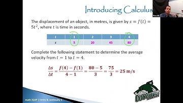 AP Calculus (AB) - Lesson 1.1 - intro to calculus - can change occur at an instant