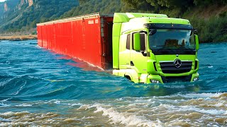 Cars vs Deep Water x Log Trap x Upside Down Speed Bumps ▶️ BeamNG Drive