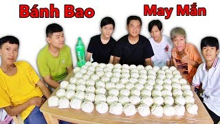 LamTV - Thử Thách Ăn 100 Cái Bánh Bao Có Tiền Bên Trong | Ai Là Người May Mắn