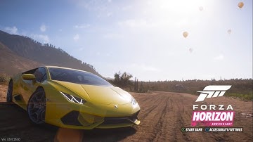 UPDATED! - FH2 Title Screen RECREATED In FH5! - Forza Horizon 10TH Anniversary Intro
