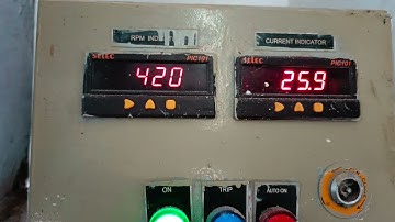 Selec PIC101 indication of Speed RPM and Load (Amp)