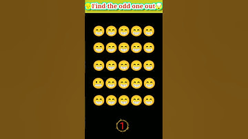 find the odd one out emoji challenge | brain test challenge | #shorts #viral #trending