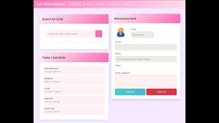 Child Care Attendance App screenshot 1