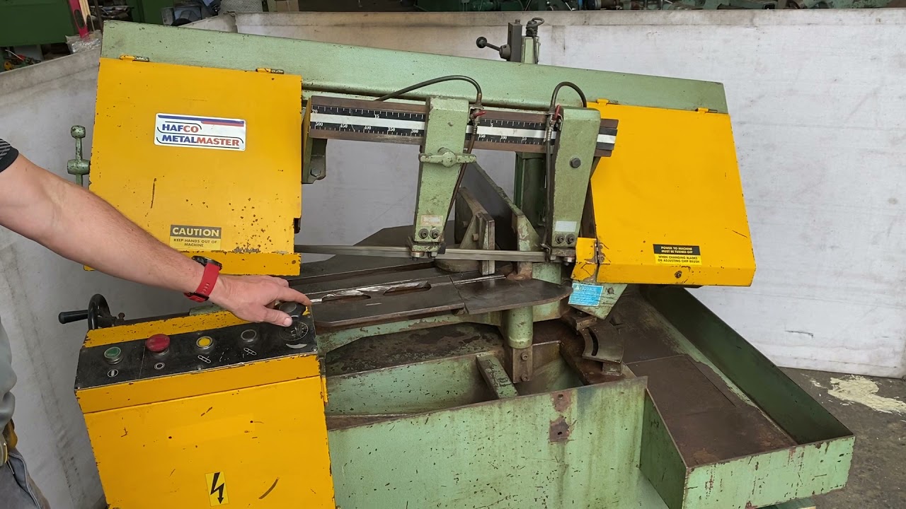 HAFCO Metal Master BS 10AS Bandsaw Stock No. 2570 YouTube