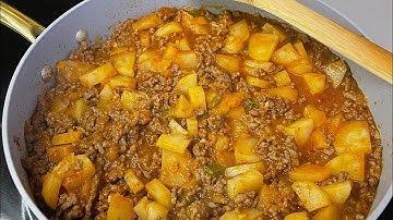 How To Make PICADILLO! | Ground Beef With Potatoes In Sauce!