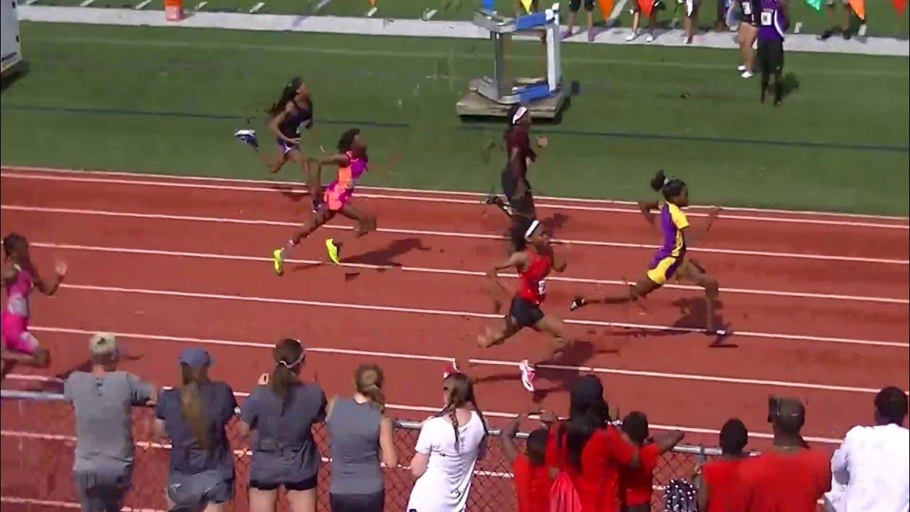 Tamari Davis 100 meter gold medal run the Central Florida Gliders