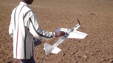scratch built homemade depron Extra 300 Mini - flight in baroda, gujarat, india