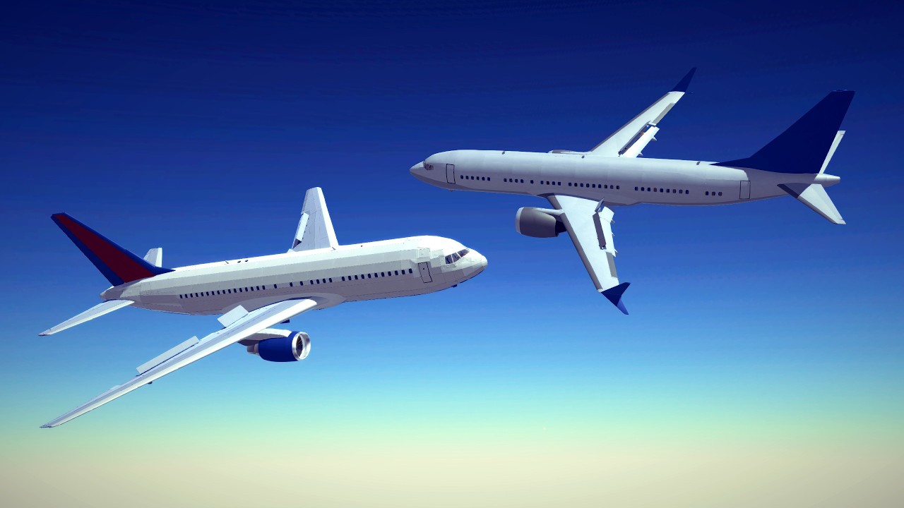 Airplane Crashes, Midair Collisions & Dogfights #9 | Besiege