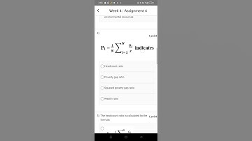 Introduction to environmental economics NPTEL week 4 assignment answers 2025