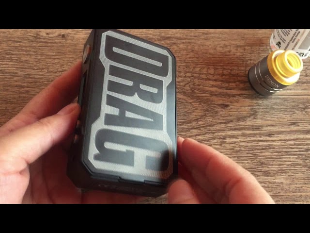 Quick look at VOOPOO Black Drag Resin 157W TC Box MOD - YouTube