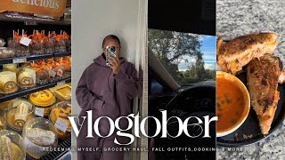 VLOGTOBER 23 🍁 : Redeeming Myself, Girl Dinner, Cozy Outfits, $80 Grocery Haul, etc| Naturally Sunny