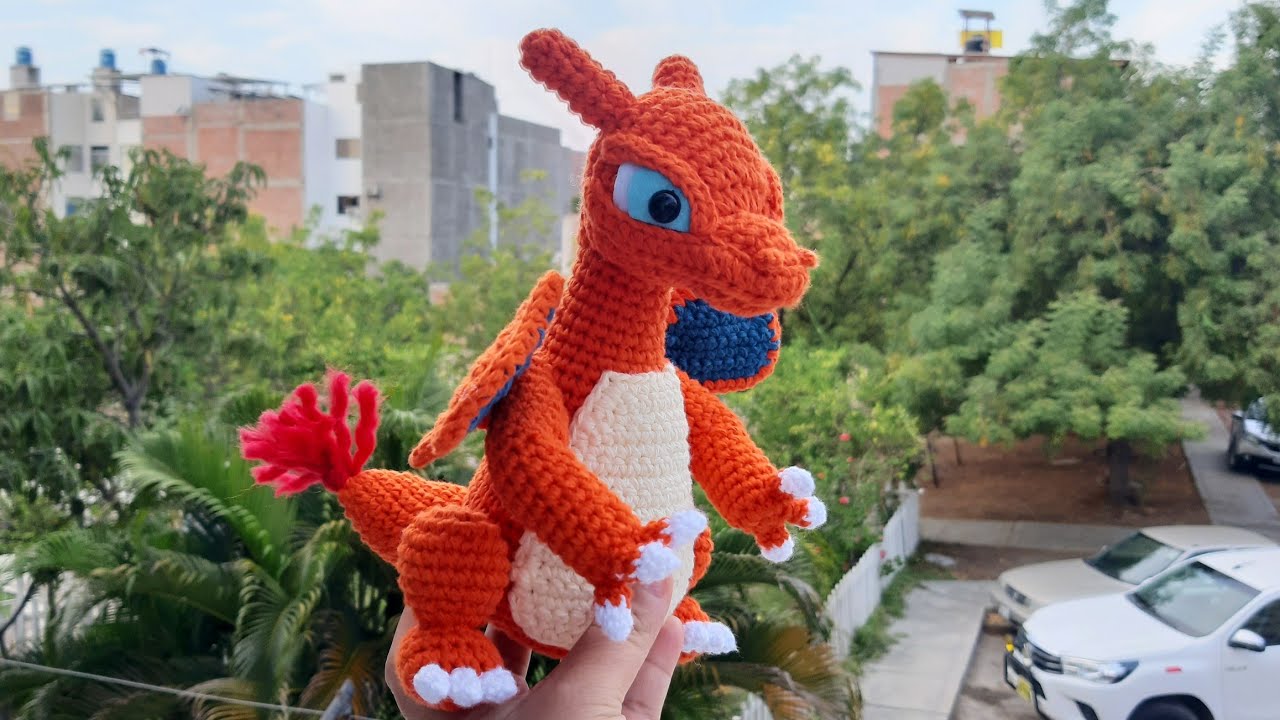 AMIGURUMI POKEMON CHARIZARD - Cómo tejer la cola