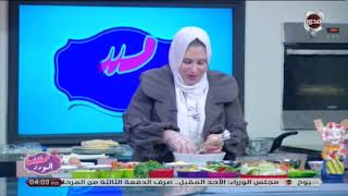 تحضير ملوخية الفراخ والجلاش مع الشيف/ هاجر محمود