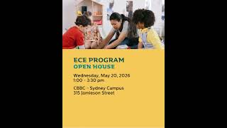 Looking for a Meaningful Career in Cape Breton? ECE Open House May 20 | CBBC Career College