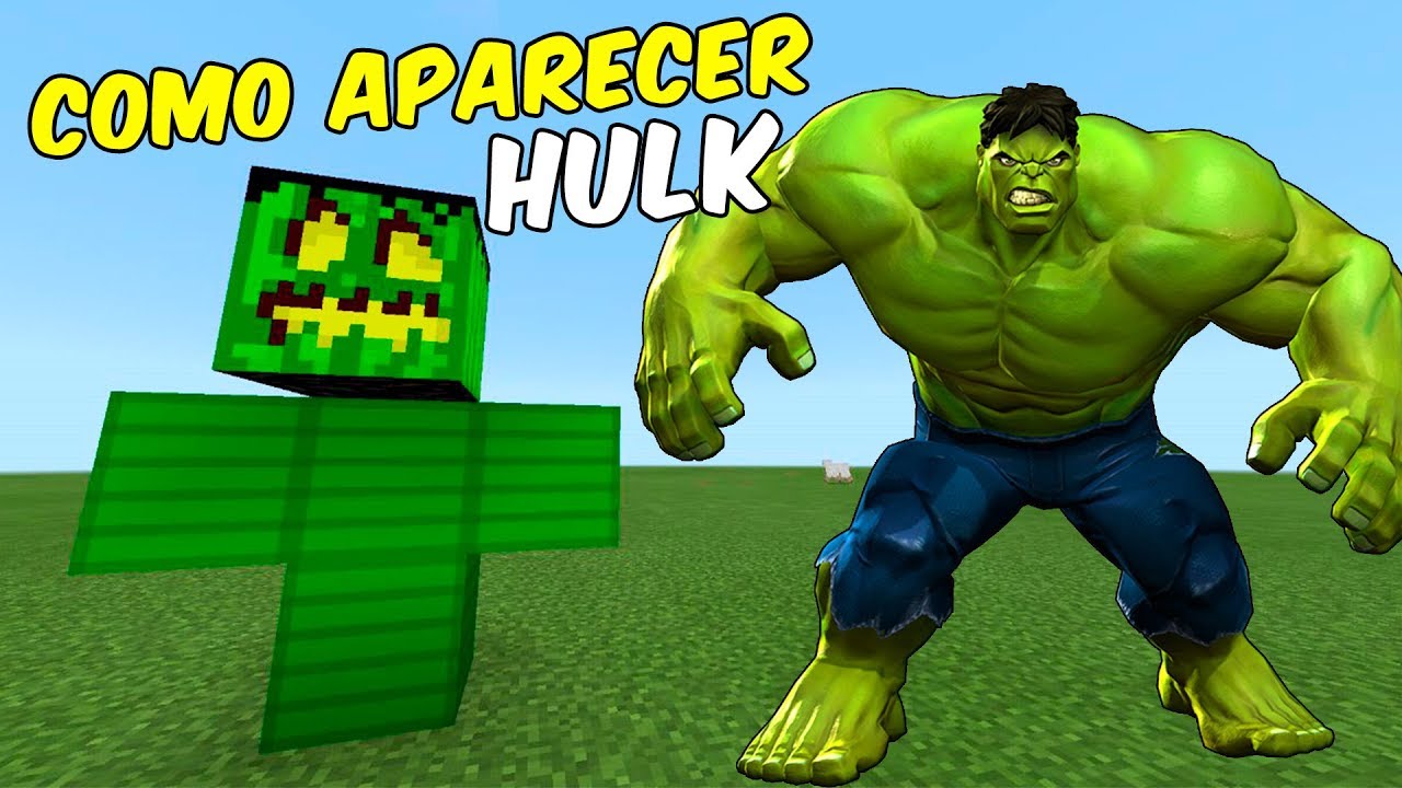 Como Aparecer HULK | Minecraft Pocket Edition - YouTube