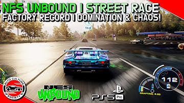 Factory Record DOMINATED! Won by Bashing Through Traffic | NFS Unbound Street Race | PS5 Pro