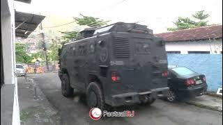 Policiais do BOPE e BAC são recebidos a tiros no Morro da Fé