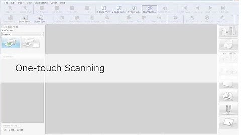 Panasonic "Image Capture Plus" Demo - One-touch Scanning