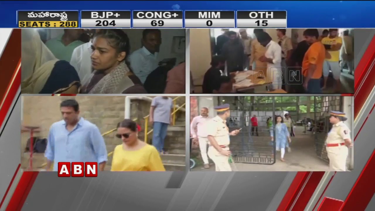 Exit Poll results 2019 Live : Poll of Exit polls shows BJP sweep in Maharashtra, Haryana |ABN Telugu